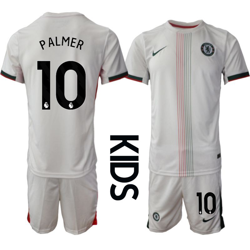 Youth 2025-2026 Club Chelsea away white #10 Soccer Jersey->customized soccer jersey->Custom Jersey